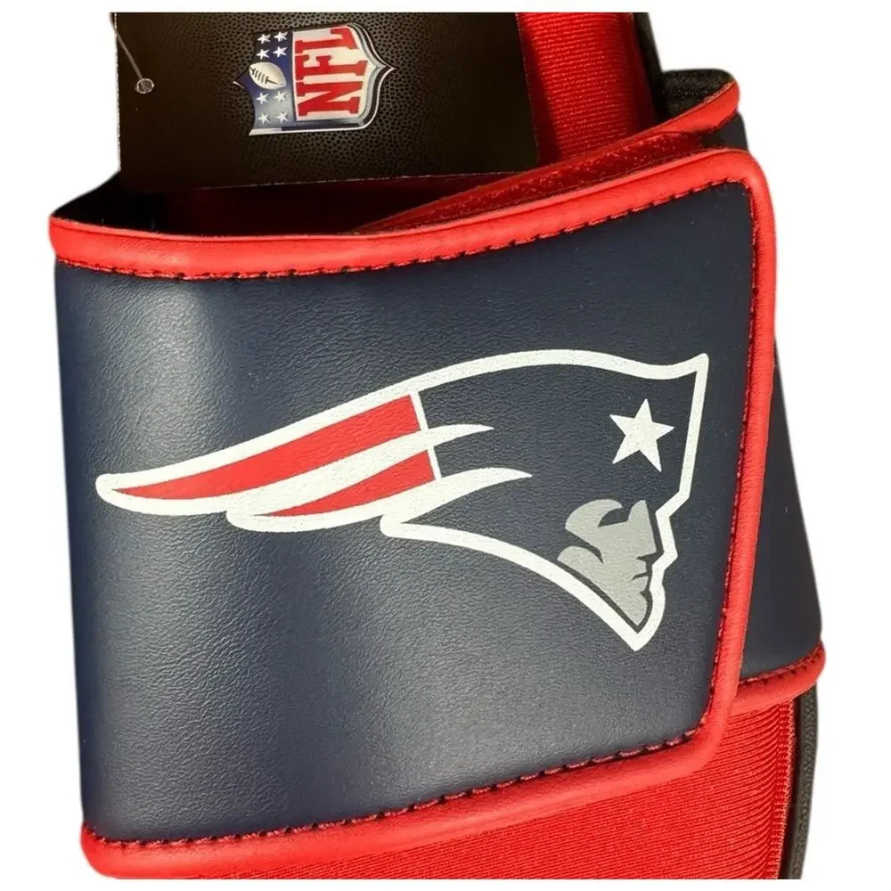 FOCO New England Patriots NFL Mens Memory Foam Sport Slide Sandals XL 13-14‎ NEW